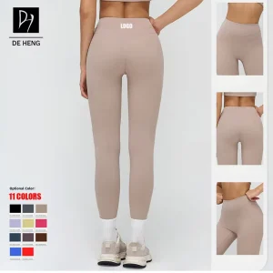 Custom Running Fitness Gym Women’s Sportswear Brushed Nude Feeling High Waist Butt Lift Yoga Seamed Ladies Tights Leggings