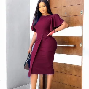 Custom Sexy Fashion Plus Size Women’s Casual Dress Long Dresses Women Clothing Lady Elegant Dresses for Ladies