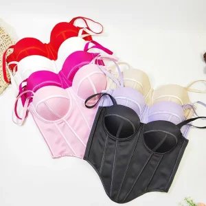 Custom Sexy Lace Valentines Day Lingerie Woman Erotic Styles Plus Size Corsets Bra Tops Bodysuit Bustiers