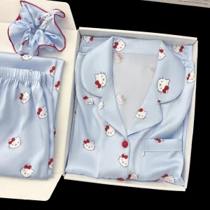 Custom Soft and Breathable Women’s Modal Bamboo Sleepwear Long Sleeves and Pants Pajamas Set