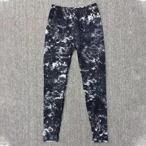 Custom Solid Lounge Wear Soft High Elastic Waist Fitness Yoga Pants Women’s Cotton Rib Knit Flared Split Hem Breathable Leggings