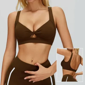 Custom Sport Bra Beautiful Back Nude Yoga Bra Women’s Quick-dry Exercise Stretch Fitness Running Yoga Bra