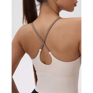 Custom Style Logo Women’s Sports Bra Summer Open Back Yoga Bra Women Quick Drying Tight Sport Fitness Yoga Bra for Running