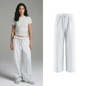 Custom Style Pant for Women High Elastic Waist Wide Leg Full Length Sweatpants Tall Women Loose Work Pants for Women
