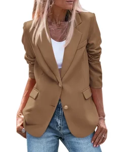 Custom Style or Logo ODM Long Sleeved Suit Slim Fit Jacket Women’s Clothing Slim Fit Work Office Blazer