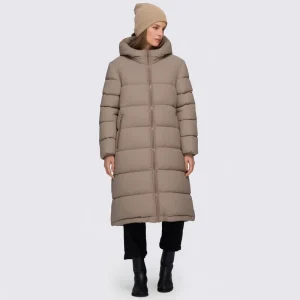 Custom Winter Women’s Warm Soft Outerwear Fashion Solid Windproof Down Coat