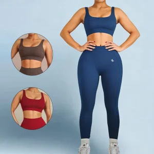 Custom Woman Outfit Gym Wear Suits High Quality Quick Dry 2 Piece Yoga Activewear Leggings Set for Women