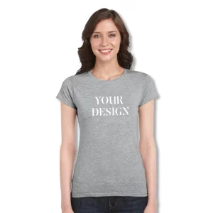 Custom Women T Shirt in Bulk Clothes Tee Blank Women’s Plain Short Sleeve Lady Vintage T Shirts for Women