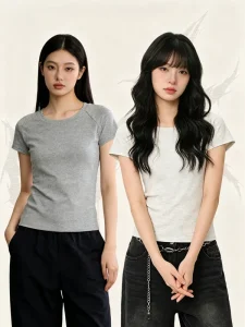 Custom Women’s 230g Raglan-Sleeve Slim-Fit T-Shirt Base Layer