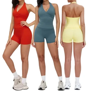 Custom Womens Gym Sets ODM OEM Women’s Seamless Workout Sets Factory Soft Stretchy Activewear for Women
