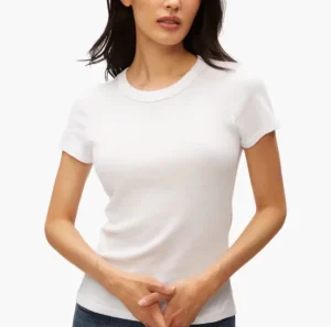 Custom Women’s High Quality 100% Cotton Heavyweight V neck Short Sleeve Eco Friendly Anti Wrinkle