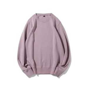 Custom Women’s Oversized Sweatshirt White Round Pullover Men’s Hoodie Sweatshirt