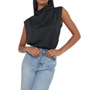 Custom Women’s Sleeveless Loose Tank Top and T-Shirt with Round Collar