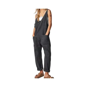 Custom Women’s Summer Comfortable Breathable Pregnant Pants Bib Jumpsuit Loose Baggy Jeans Romper with Pockets Casual Style