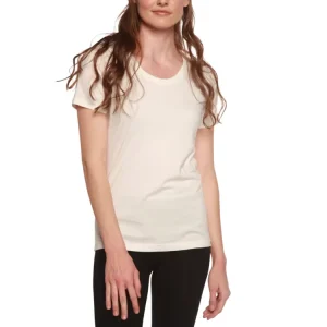 Custom Women’s Winter T-shirts 100% Bamboo Fiber Satin Short Sleeve Korean Style Anti-Wrinkle Gym Wear Sports Tops