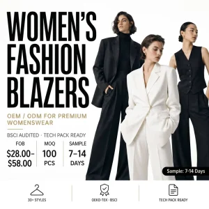 Custom Wool Blend Oversized Blazer Women Tailored Single Breasted Drop Shoulder Long Jacket OEM ODM Boutique Brands