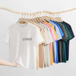 Custom logo Blank t Shirts Round neck Oversized Cotton Heavyweight Sports Clothing White T Shirt for Men