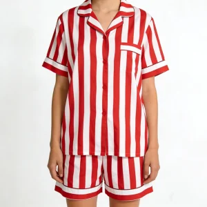 Customizable Two Piece Set Women’s Soft Pajama Set Comfortable Loungewear Sleepwear