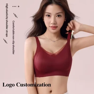 Customization French Style Comfortable Anti Slip Warming Heat Enhancing Solid Push Up Bra No Underwire Side Breast Support