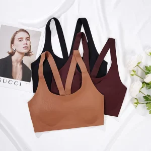 Customize High Elastic Ice Silk Bra Traceless Brassieres Ultra-Thin Wire Free Seamless Everyday Bra for Women