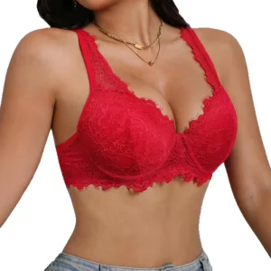 Customized Best-selling French-style Women’s Lace And Embroidery Underwire Full Cup Bra Slim Breathable Sexy Intense Lingerie
