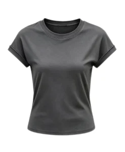 Customized Color Women’s Polyester Breathable Regular Fit Plus Size Solid Workout Activewear T-shirt