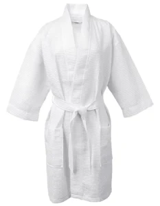 Customized High Quality Waffle Women Bathrobe Hotel Spa Cotton Bathrobe With Logo