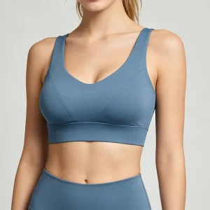 Customized Logo Fitness Bras Support Women’s Fitness Workout Training High Impact Sports Bra for Intensive Exercise