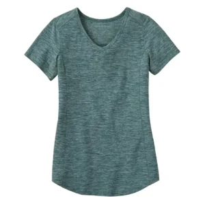 Customized Logo Merino Wool Women’s Casual Short Sleeve V Neck Shirt Breathable Lightweight Knitted Plain Dyed Stylish Design
