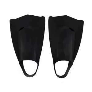 Customized Logo Swim Fins Open Heel Diving Fins Short Swim Flippers Training Adjustable Buckles Swimming Fins
