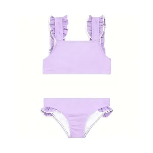 Customized Lovely Little Girls Swimwear Shiny Kids Beautiful Swimwear for Kids