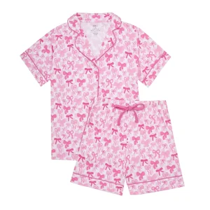 Customized Pattern High Quality Womens Pajamas Bamboo Or Cotton Fabric Womens Sleepwear Set