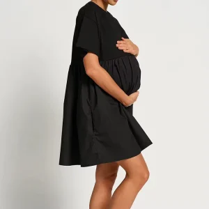 Customized Round Neck Loose and Comfortable Maternity Wear Women’s Nursing Wear Fashion Breastfeeding Dress