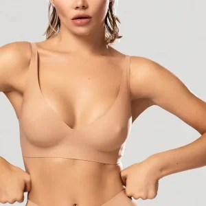 Customized Women Nipple Pointing Bra Daily comfort Fit Seamless One Piece Push up Bra Wireless Soft Lady Nipples Showing Bra