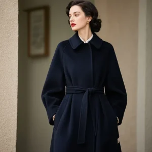 Customized Wool Ladies Overcoat Female Plus Size and Long Jacket Winter Trench Coat for Women Slim Overcoat