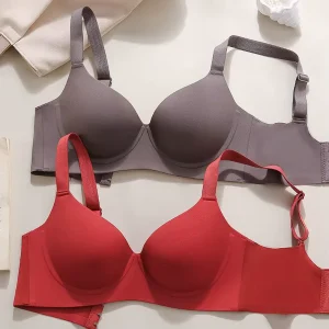 Customized logo Women’s Large Cup Seamless Underwire Sport Bra High Lifting Support Power Push up Comfortable Breathable Bra
