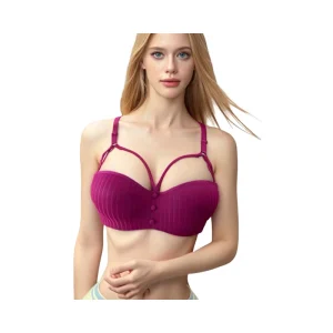 Cute Girl B Cup Comfortable Breathable Underwire Push Up Bra Embroidered Women’s Underwear