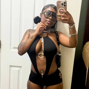 D26RP003 New Summer Sexy Backless Jumpsuit for Women Halter Neck O Ring Hollow Out Clubwear One Piece Playsuit Women