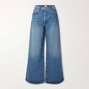 Denim Jeans Manufacturer Flare Vintage Slim Straight Baggy Jean Women’s Pants OEM Acid Washed Winter Jeans Women