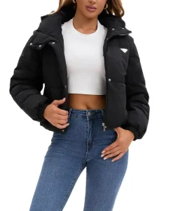 Detachable Sleeve Cotton Jacket for Women Short Thick Vest Cotton Jacket European Size