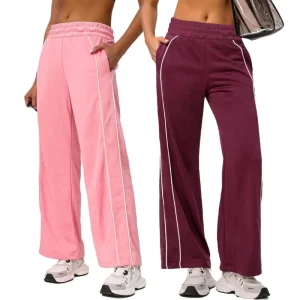 Drape Casual Sweatpants American Loose Straight Pants Women’s Pocket Yoga Hip Fitness Wide leg Pants