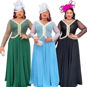 Dress African Plus-size Women’s Clothing for Autumn in Europe and America Elegant Clothing Plus Size Dress African Dress