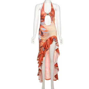 Dropshipping Dropship Agent Boutique Summer Beachwear Hollow Out Maxi Sleeveless Women’s Dresses