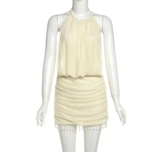 Dropshipping Dropship Agent Boutique Summer Mini Backless Sleeveless Women’s Dresses