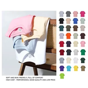 EU Size 230 GSM Plain T Shirts Femme Unisex Women’s Casual Summer Promotional T shirts 100% Coton Tee-shirts Cotons