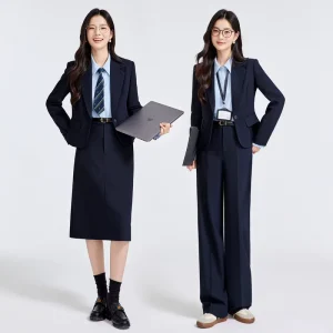 Early Spring Women’s Anti wrinkle Velour Short Blazer Suit College Students Teachers Formal Attire Interviews Elegant Set