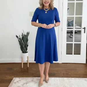 Eco-Friendly Short-Sleeved Slim-Fit Round-Neck Spring Summer Dress European American Style Elegant Women’s Tight