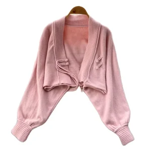 Eco Winter Custom LOGO Solid Color OEM Fuzzy Loose Long Sleeve Plus Size Coat Long Knitted Cardigan Women’s Sweater