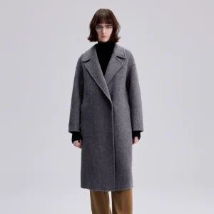 Elegant Ladies Winter Warm Wool Coat Long Coat