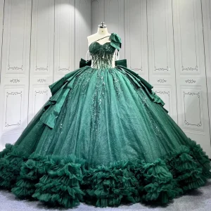 Emerald Green Quinceanera Dress Ball Gowns 15 Years Dresses Oem New Style Women’s Princess Extravagant